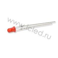 Светодиод ICL-3mm LE65 (red, 500-700 mcd, diffuse)