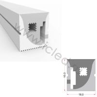 Cиликоновая оболочка T1616 S8 (16*16mm, pcb 12mm, боковое)