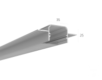 Алюминиевый LED профиль LINE 3525 FANTOM LT70 (с экраном) — 2000мм