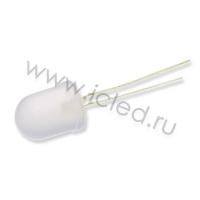 Светодиод ICL-10mm LE5 (white, 4000-5000mcd, 60deg., fog)