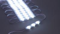 Светодиодный модуль 3 led 6011 MOD85 (1,5W, 12V, cool white, IP65)