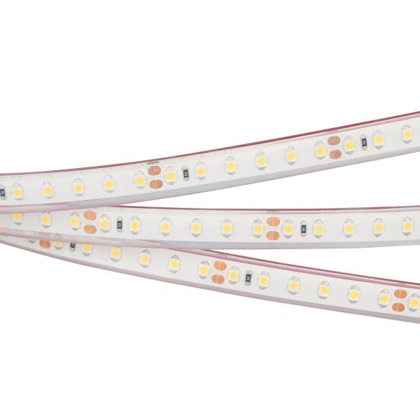 Светодиодная Лента RTW 2-5000PGS 24V Cool 2x (3528, 600 LED, LUX) (Arlight, 9.6 Вт/м, IP67)