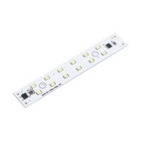 Светодиодная линейка 2835, 2х6 led, 220V, 5W, 120mm, D173, warm white