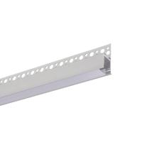 Алюминиевый профиль встраиваемый в гипсокартон 187 (2000x42x20 мм с рассеивателем)