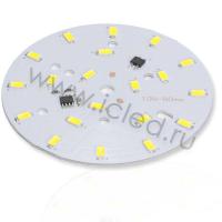 Светодиодная матрица 5730, 20 led, 220V, 10W, Ф80mm, D162, warm white