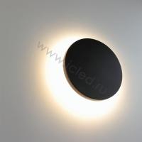 Светильник настенный светодиодный JH-BD-B10 DHL32 (220V, 12W, черный корпус, IP65, warm white)