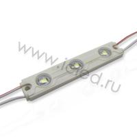 Светодиодный модуль прямоугольный 2835-3 М763 (0,6W, 12V, Cool White)