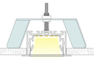 Держатель S2-LINIA55-F Set (Arlight, Металл)