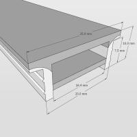 Cиликоновая оболочка встраиваемая T2010KB S44 (20*10mm, pcb 12mm)