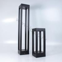 Уличный светильник столбик JH-BD-B18 DHL37 (220V, 7W, черный корпус, 300mm, IP65, warm white)