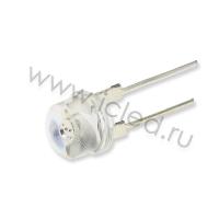 Светодиод ICL-8mm LE38 (white, 30lm, 90deg., clear)