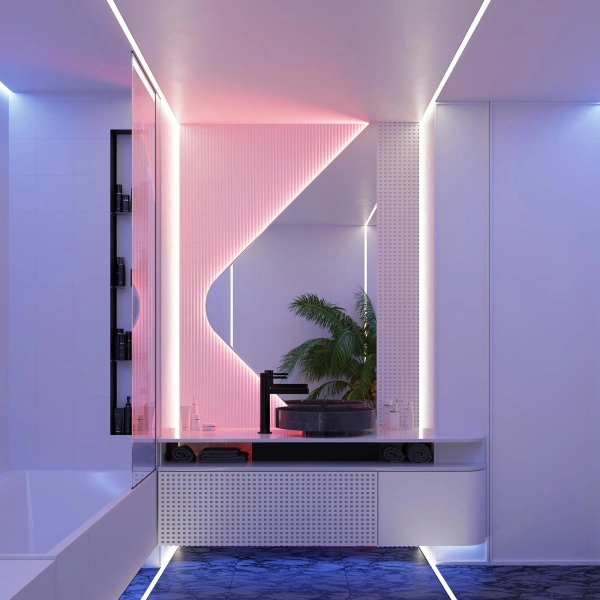 Светодиодная Лента герметичная RTW-PSW-A120-10mm 24V Blue (9.6 W/m, IP67, 2835, 5m) (Arlight, 5 лет)