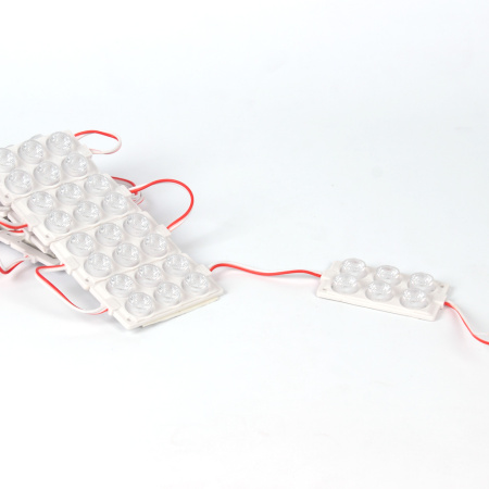 Светодиодный модуль 6 led 3030 MOD110 (12V, cool white,  IP65)