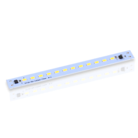Светодиодная линейка 2835, 12 led, 220V, 5W, 160mm, D179, warm white
