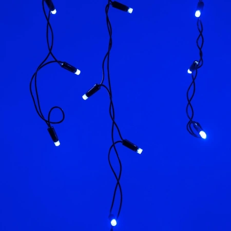 Светодиодная гирлянда ARD-EDGE-CLASSIC-2400x600-BLACK-88LED-STD BLUE (230V, 6W) (Ardecoled, IP65)