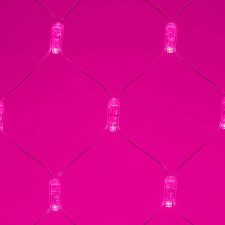 Светодиодная гирлянда ARD-NETLIGHT-CLASSIC-2000x1500-CLEAR-288LED Pink (230V, 18W) (Ardecoled, IP65)