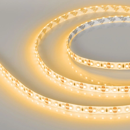 Светодиодная Лента герметичная RTW-SE-A120-8mm 12V Yellow (9.6 W/m, IP65, 2835, 5m) (Arlight, 9.6 Вт/м, IP65)