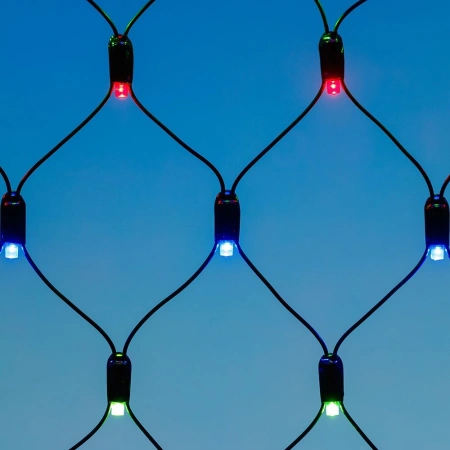 Светодиодная гирлянда ARD-NETLIGHT-CLASSIC-2500x2500-BLACK-432LED RGB (230V, 26W) (Ardecoled, IP65)