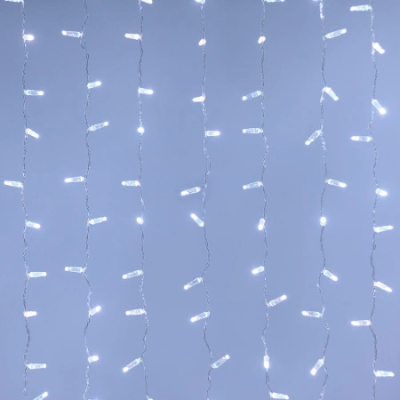 Светодиодная гирлянда ARD-CURTAIN-CLASSIC-2000x9000-CLEAR-2200LED White (230V, 120W) (Ardecoled, IP65)