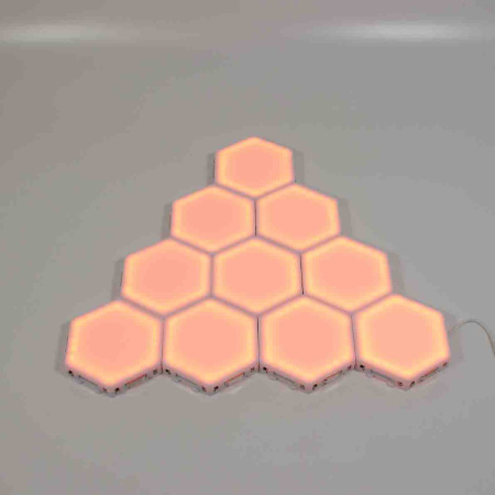 Светильник соты магнитные GOR8 (набор 10шт, 115мм, warm white)