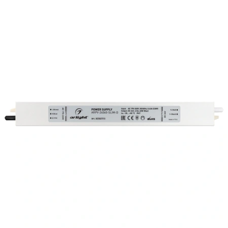Блок питания ARPV-24060-SLIM-D (24V, 2.5A, 60W) (Arlight, IP67 Металл, 3 года)