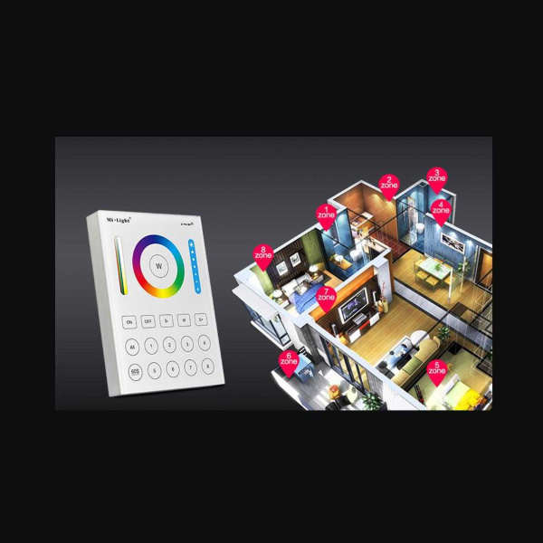 Сенсорная панель Mi-Light B8 P211 (RGB/RGBW/RGB+CCT, 1-8 zone, 2.4GHz)