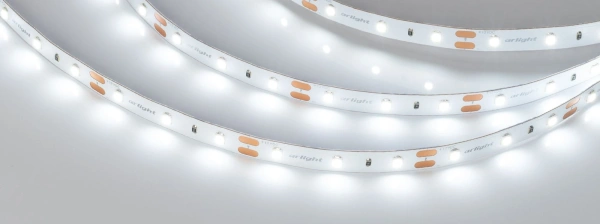 Светодиодная Лента NT-A60-8mm 12V White6000 (4.8 W/m, IP20, 3528, 5m) (Arlight, Открытый)