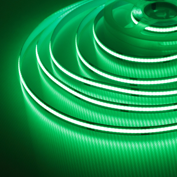 Светодиодная лента COB, 336 chip/m, green, 12V, IP20, A234