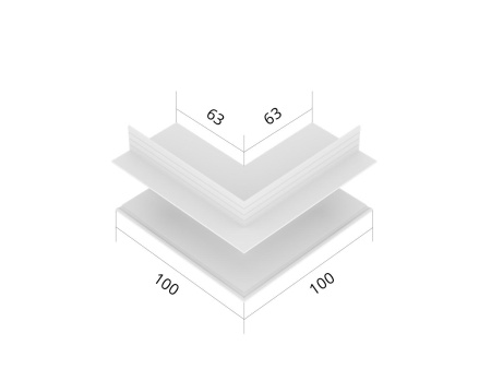 Соединительный элемент 6063 TrackLine Edgeless (L2 RAL9005)