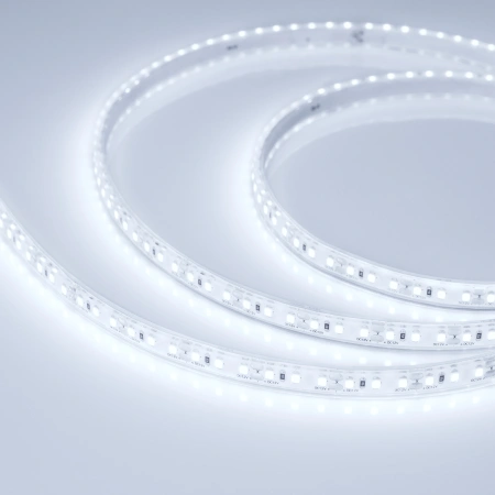 Светодиодная Лента герметичная RTW-PU-A120-10.5mm 12V Cool 8K (16.8 W/m, IP68, Wire 2m, 5m) (Arlight, -)