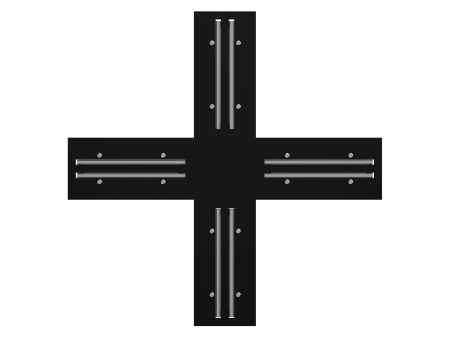 Угловой соединительный коннектор питания 6063 TrackLine