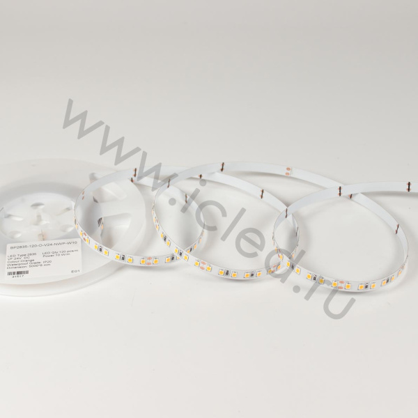 Светодиодная лента Standart Pro class, 2835, 120 led/m, 8mm, без скотча, orange, 24V, IP20, SL21