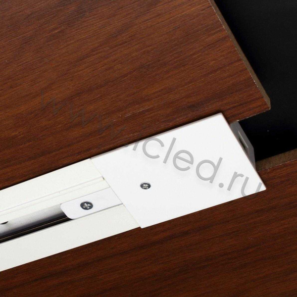 Трек для спотов встраиваемый 2L 2м NX46 (однофазный, 2 провода, белый)