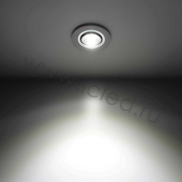 Светодиодный светильник встраиваемый 65 Series white housing BW1 (3W,220V,day white)