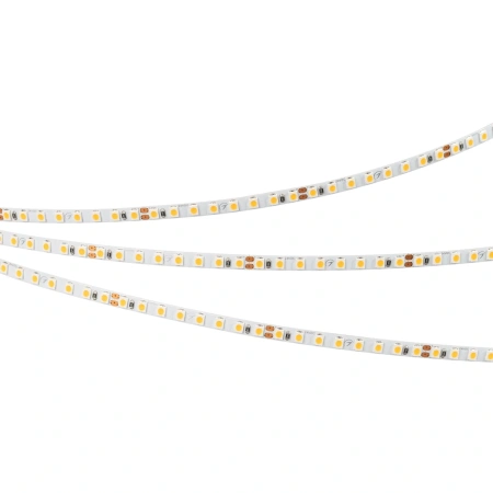 Светодиодная Лента RT-A160-5mm 24V Warm3500 (9.6 W/m, IP20, 2835, 5m) (Arlight, Открытый)