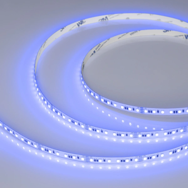 Светодиодная Лента RT-A120-8mm 24V RGB (12 W/m, IP20, 2835, 5m) (Arlight, 5 лет)