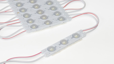 Светодиодный модуль 3 led 6011 MOD85 (1,5W, 12V, cool white, IP65)