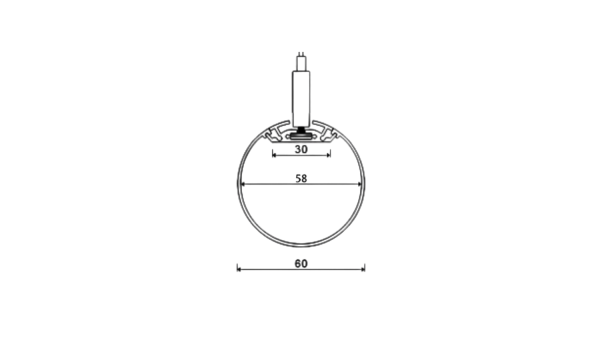 Профиль алюминиевый SWG PRO PT60-2.5