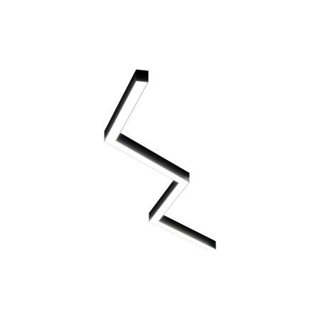 Светильник ЗигЗаг S50 (RAL9003 4x651mm-135 LT70 — 4K 54W)