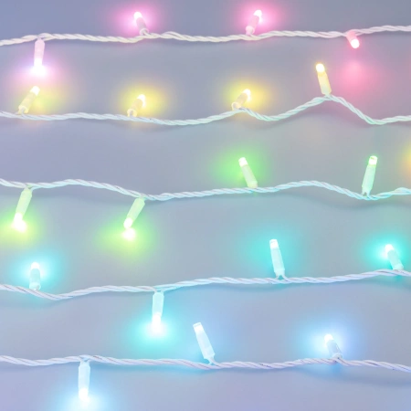 Светодиодная гирлянда ARD-STRING-CLASSIC-10000-WHITE-95LED-LIVE RGBW-DMX (24V, 10W) (Ardecoled, IP65)