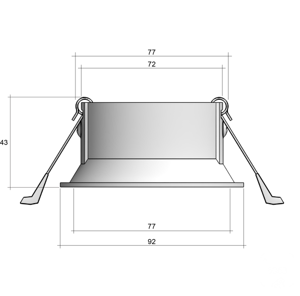 Светильник POINT Twist (RAL9003 — GU10)