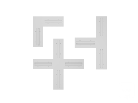 Угловой соединительный коннектор питания 6063 TrackLine