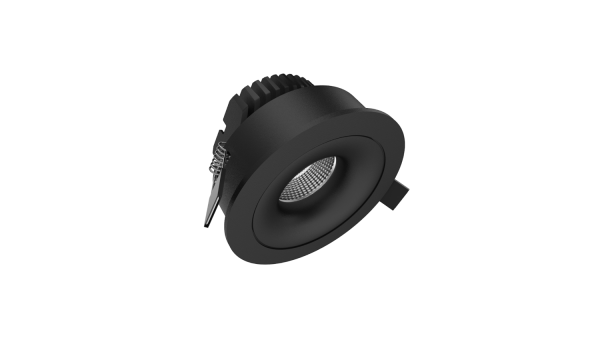 Светильник  потолочный встраиваемый, Черный, 8Вт, IP20, Теплый белый (3000К)