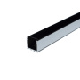 Алюминиевый профиль 316Black (2000х26х25мм с черным рассеивателем)