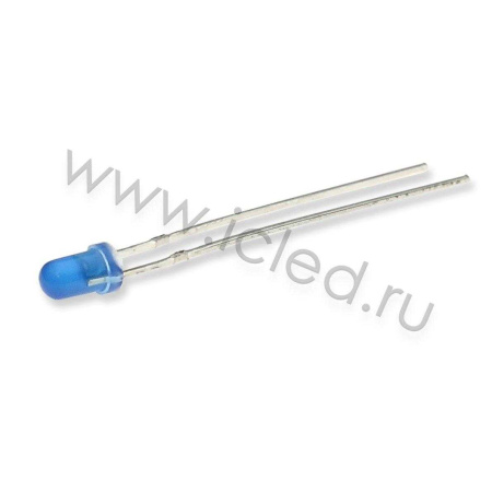 Светодиод ICL-3mm LE68 (blue, 600-800 mcd, diffuse)