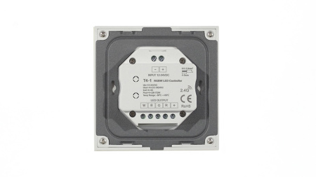 Сенсорная панель T4-1 White IC63 (12-24V, 4x3A, 4x(36-72W), RGBW, RF 2.4GHz)