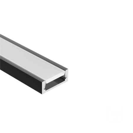 Профиль U-15 RAL9003 (с экраном) — 2000мм