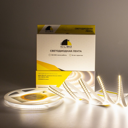 Светодиодная лента Class Premium, 2835, 176 led/m, day white, 24V, IP33, RN11