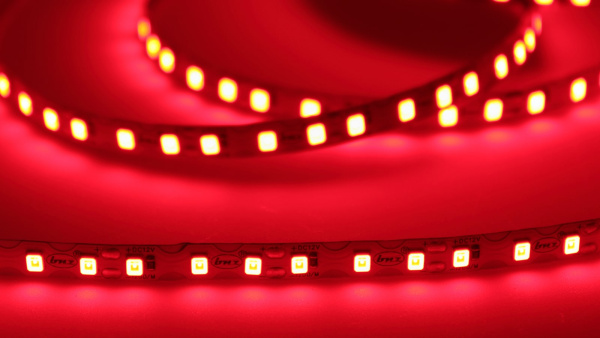 Светодиодная лента S-образная 2835, 120led/m, red, 12V, IP20, BA3