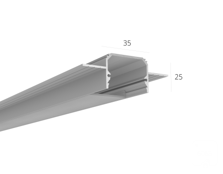 Алюминиевый LED профиль LINE 3525 FANTOM LT70 (с экраном) — 3000мм
